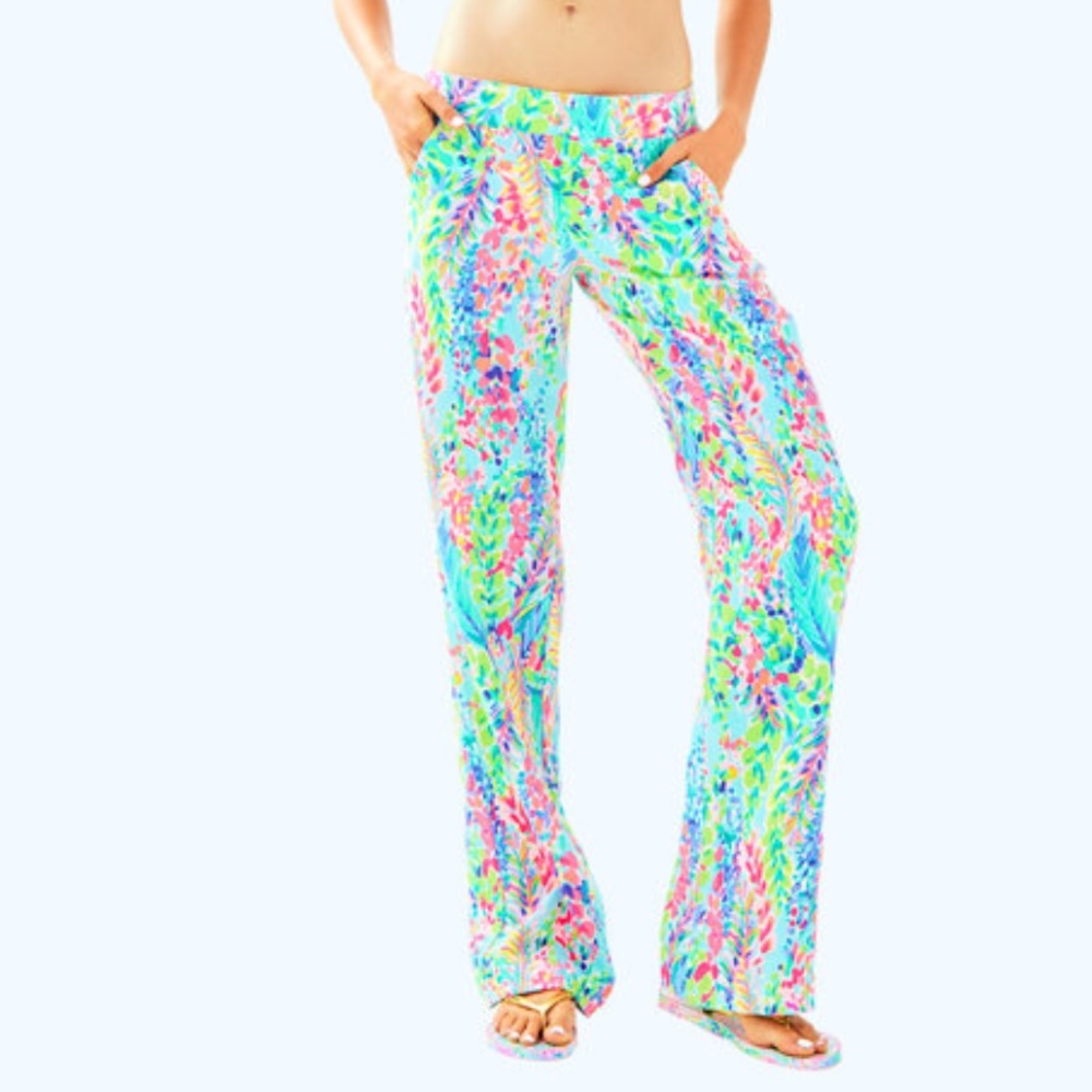 Lilly Pulitzer 33 in Florita Linen Pants! Sz Small